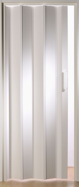 Falttür nach Maß, Luciana, weiß, Volllamelle Breite 88,5 cm