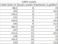 Falttür nach Maß, Luciana, buchefarben, Volllamelle Breite 104 cm