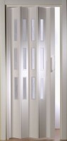 Falttür Luci mit 3 Fensterreihen, weiß, BxH 88,5x202 cm