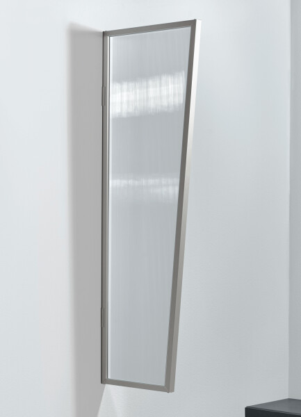 Gutta Seitenblende B2 klar 175 (7220186) Edelstahloptik, 175 x 60 x 45 cm