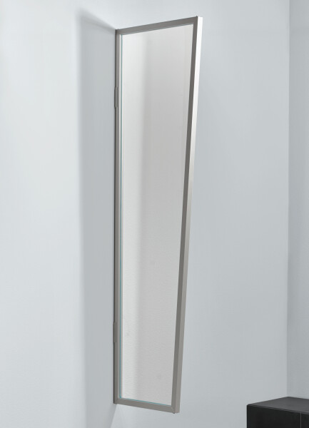 Gutta Seitenblende B1 Acryl klar 200 (7220195) Edelstahloptik, 200 x 60 x 45 cm